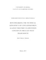 Benchmarking the technical efficiency of container ports against the port co-opetition concept in the East − West trade route