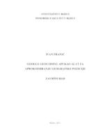 Google geocoding API kao alat za aproksimiranje geografske pozicije