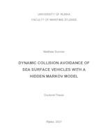 Dynamic collision avoidance of sea surface vehicles with a hidden Markov model