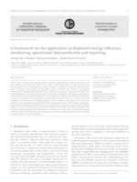 A framework for the application of shipboard energy efficiency monitoring, operational data prediction and reporting