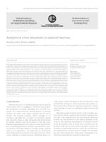 Analysis of crisis situations in nautical tourism