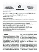 Evaluating Port Operation Managers’ Competencies Related to the Port Environmental Sustainability Performance