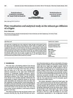 Flow visualization and analytical study on the exhaust gas diffusion of a frigate