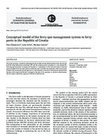 Conceptual model of the ferry que management system in ferry ports in the Republic of Croatia