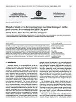 Model of short-term forecasting liner maritime transport in the port system: A case study for Split City port