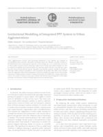 Institutional Modelling of Integrated PPT System in Urban Agglomerations