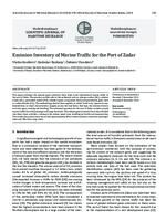 Emission Inventory of Marine Traffic for the Port of Zadar