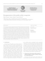 Reorganization of the public utility companies