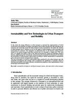 Sustainability and New Technologies in Urban Transport and Mobility
