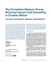 The Correlation Between Strong Wind and Leisure Craft Grounding in Croatian Waters