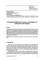 Environment Pollution in Croatia as a Consequence of Nautical Ports Development