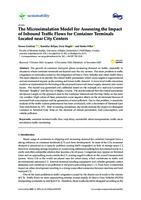 The Microsimulation Model for Assessing the Impact of Inbound Traffic Flows for Container Terminals Located near City Centers