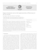 Impact of external costs on the implementation of motorways of the sea system