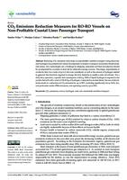 CO2 Emissions Reduction Measures for RO-RO Vessels on Non-Profitable Coastal Liner Passenger Transport