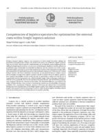 Competencies of logistics operators for optimisation the external costs within freight logistics solution