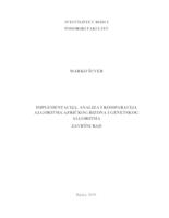 prikaz prve stranice dokumenta Implementacija, analiza i komparacija algoritma afričkog bizona i genetskog algoritma