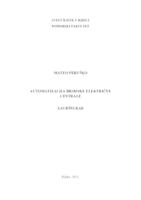 prikaz prve stranice dokumenta Automatizacija brodske električne centrale