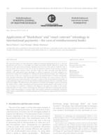 prikaz prve stranice dokumenta Application of “blockchain” and “smart contract” tehnology in international payments – the case of reimbursement banks