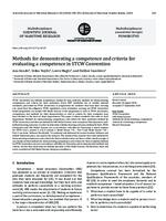 prikaz prve stranice dokumenta Methods for demonstrating a competence and criteria for evaluating a competence in STCW Convention