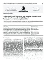 prikaz prve stranice dokumenta Model of short-term forecasting liner maritime transport in the port system: A case study for Split City port
