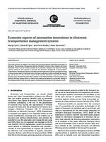 prikaz prve stranice dokumenta Economic aspects of automation innovations in electronic transportation management systems
