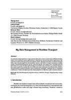 prikaz prve stranice dokumenta Big Data Management in Maritime Transport 