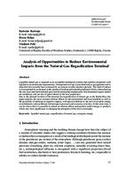 prikaz prve stranice dokumenta Analysis of Opportunities to Reduce Environmental Impacts from the Natural Gas Regasification Terminal