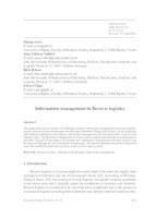 prikaz prve stranice dokumenta Information management in Reverse logistics 