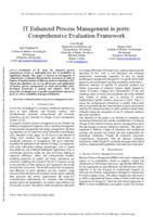 prikaz prve stranice dokumenta IT Enhanced Process Management in ports: Comprehensive Evaluation Framework
