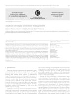 prikaz prve stranice dokumenta Analysis of empty container management