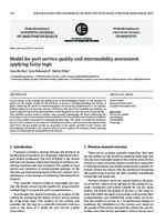 prikaz prve stranice dokumenta Model for port service quality and intermodality assessment applying fuzzy logic