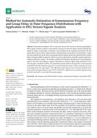 prikaz prve stranice dokumenta Method for Automatic Estimation of Instantaneous Frequency and Group Delay in Time-Frequency Distributions with Application in EEG Seizure Signals Analysis
