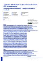 prikaz prve stranice dokumenta Application of Multicriteria Analysis in the Selection of the LNG Terminal Location